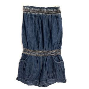 Denim Romper Hot and Delicious Shorts Large